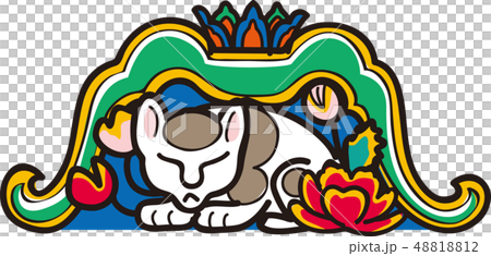 眠り猫のイラスト素材 4112